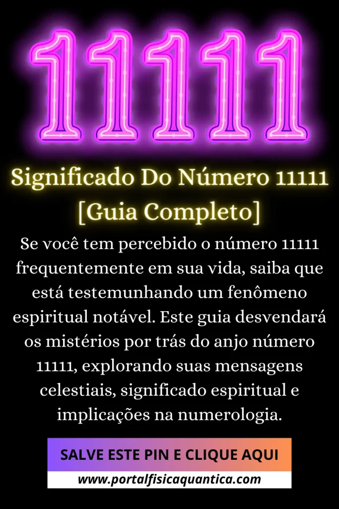 Significado Do Número 11111