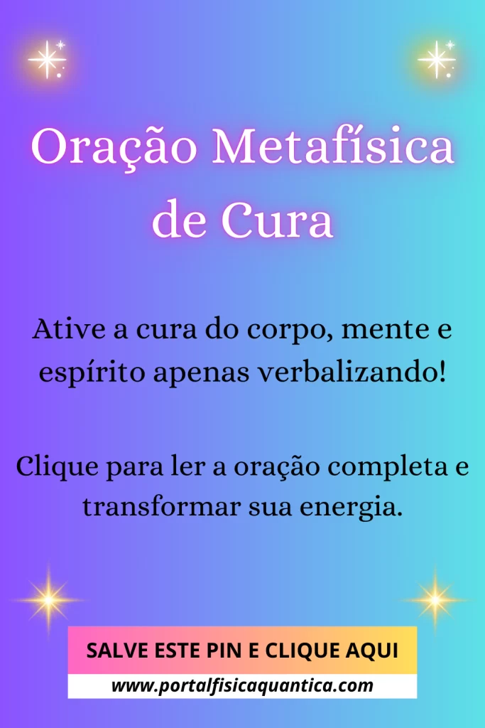 Oração Metafísica De Cura